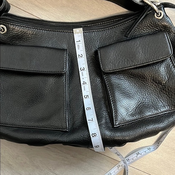 DEREK ALEXANDER Black Vintage Leather Shoulder Bag Mint Condition - Picture 13 of 16